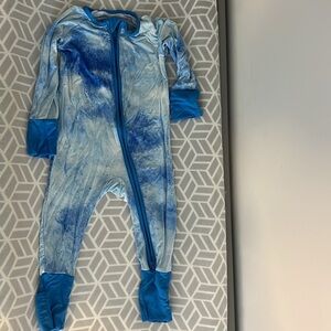 Little Sleepies 3-6month tie dye blue